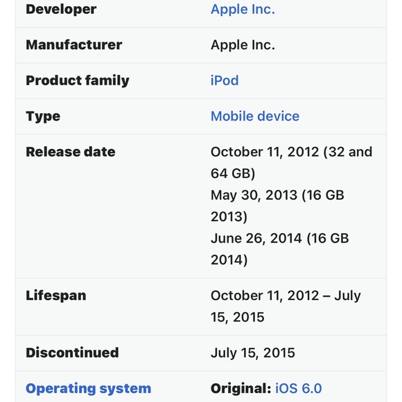 iPod touch 5 generation- used - Picture 3 of 3